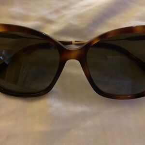 Jimmy Choo Tortoise Sunglasses with cloth and case